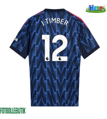 Arsenal Jurrien Timber #12 Bortatröja 2025-26 Kortärmad